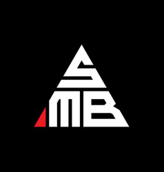 Smb Triangle Letter Logo Design