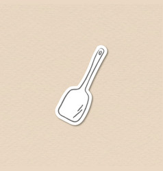 Wooden Kitchen Spatula Sticker