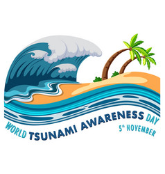 World Tsunami Awareness Day Banner Design