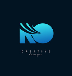 Creative Blue Letters Ro R O Logo With Leading