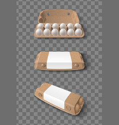 Eggs Package Realistic Mockup