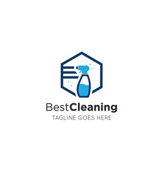 Maidservant Cleaning Logo And Icon