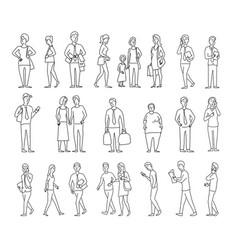 people sketches vector images