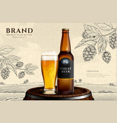 Engraved Wheat Beer Promo