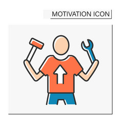 Work Motivation Color Icon