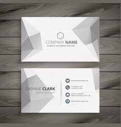 Gray Polygonal Business Card