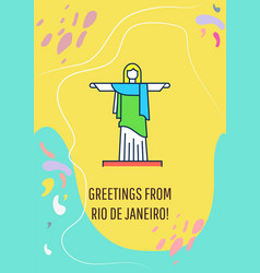 Greetings From Rio De Janeiro Greeting Card