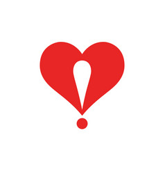 Heart Logo With An Exclamation Point