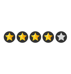 Four Stars Rating Button