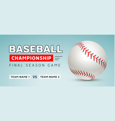 Baseball Flyer Poster Template Tournament