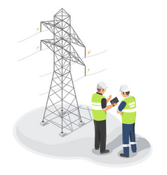 Electricity Engineer Or Inspector On Transmissian