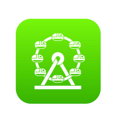 Giant Ferris Wheel Icon Digital Green