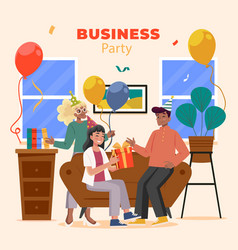 Flat Design Business Party