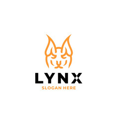 Head Lynx Logo Design Premium