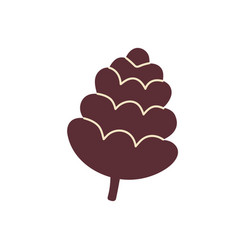 Pinecone Icon In Hand Drawn Style