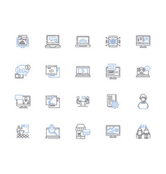 Internet Commerce Line Icons Collection E