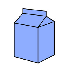 Package Of Milk Juice Doodle Style Icon