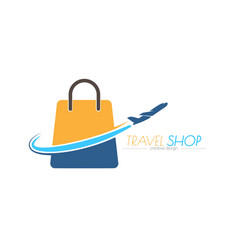 Travel Shop A Shopping Bag Template For Logo