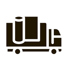 Carpet Cleaning Truck Icon Glyph