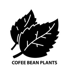 Coffee Plants Icon Black Sign