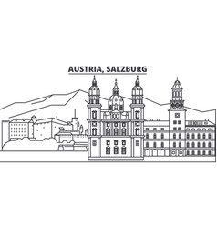 Austria Salzburg Line Skyline