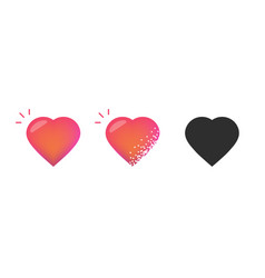 Heart Red Purple Icon Gradient Glow Graphic