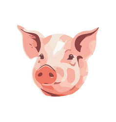 Cute Piglet Head Animal