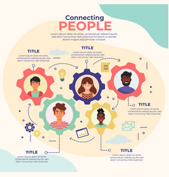 Hand Drawn Connecting People Infographic