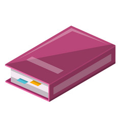 Book With Sticky Markers Icon