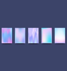 Set Of Gradients In Pastel Colors