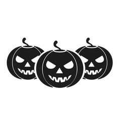 Row Of Halloween Pumpkins Simple Icon