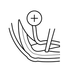 Ulnar Nerve Release Line Icon