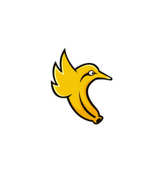 Flying Banana Bird Logo Design