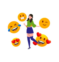 Girl Is Celebrating Emoji Day