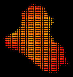 Dotted Fire Iraq Map