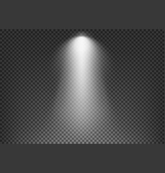 Light effect on transparent background template Vector Image