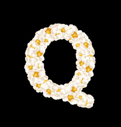 Letter Q Made Up Airy Popcorn