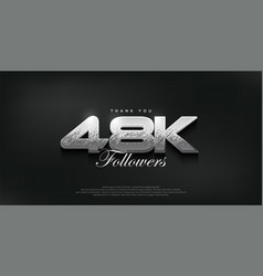 Silver Modern Design For A Thank You 48k Followers