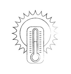 Cute Sun With Termometer