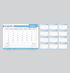 2023 Year Planner Spanish Calendar Template