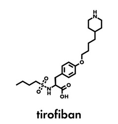 Tirofiban Anticoagulant Drug Molecule Skeletal