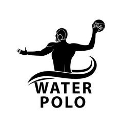 Water Polo Player Logo Template