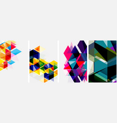 Colorful Bright Triangles With Various Colors And