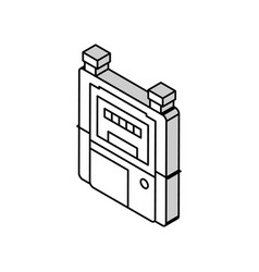 Meter Gas Service Isometric Icon