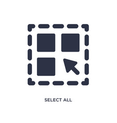 Select All Icon On White Background Simple