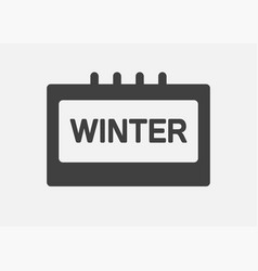 Template Icon Page Calendar - Winter