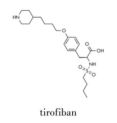 Tirofiban Anticoagulant Drug Molecule Skeletal