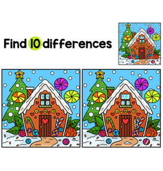 Christmas Gingerbread Find The Differences