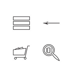 Business Simple Outlined Icons Set