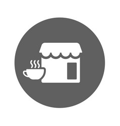 Cafe Coffee Cup Icon Gray Graphics